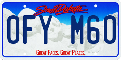SD license plate 0FYM60