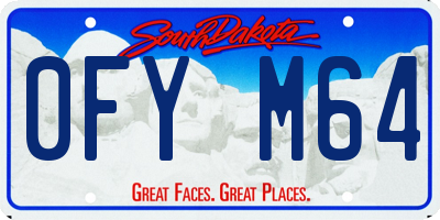 SD license plate 0FYM64