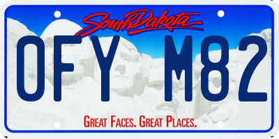 SD license plate 0FYM82