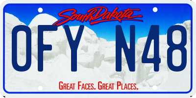 SD license plate 0FYN48