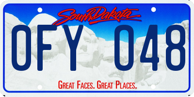 SD license plate 0FYO48