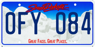 SD license plate 0FYO84