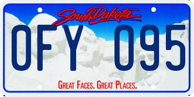 SD license plate 0FYO95