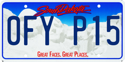 SD license plate 0FYP15