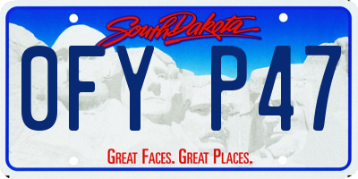 SD license plate 0FYP47