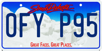 SD license plate 0FYP95