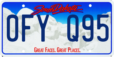 SD license plate 0FYQ95
