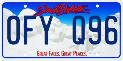 SD license plate 0FYQ96