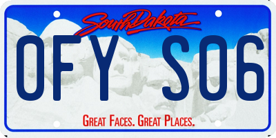 SD license plate 0FYS06