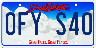 SD license plate 0FYS40