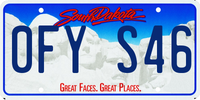 SD license plate 0FYS46