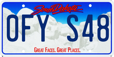 SD license plate 0FYS48