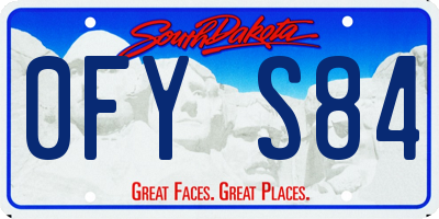 SD license plate 0FYS84