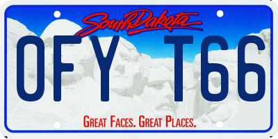 SD license plate 0FYT66