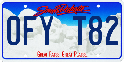 SD license plate 0FYT82