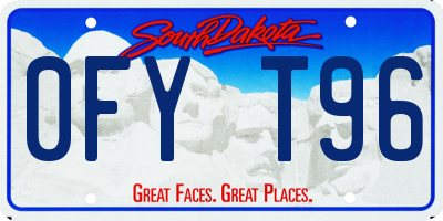 SD license plate 0FYT96