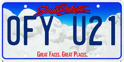 SD license plate 0FYU21