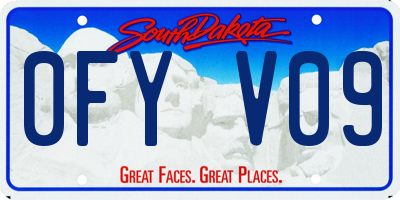 SD license plate 0FYV09