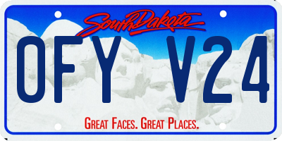 SD license plate 0FYV24