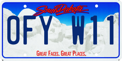 SD license plate 0FYW11