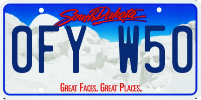 SD license plate 0FYW50