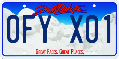 SD license plate 0FYX01
