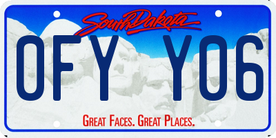 SD license plate 0FYY06
