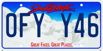 SD license plate 0FYY46