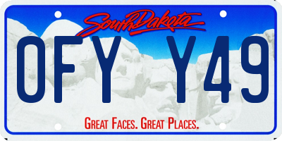 SD license plate 0FYY49