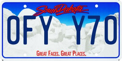 SD license plate 0FYY70