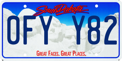 SD license plate 0FYY82