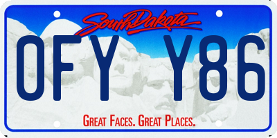 SD license plate 0FYY86