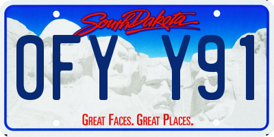 SD license plate 0FYY91