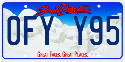 SD license plate 0FYY95