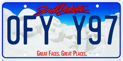 SD license plate 0FYY97