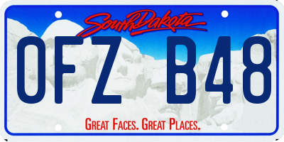 SD license plate 0FZB48