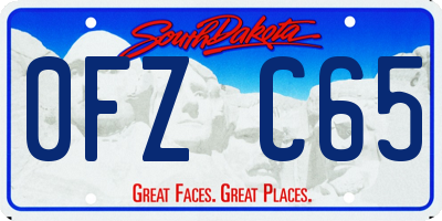 SD license plate 0FZC65