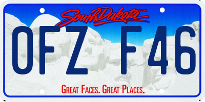 SD license plate 0FZF46