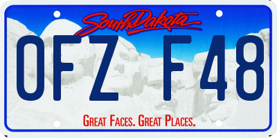 SD license plate 0FZF48