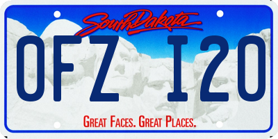 SD license plate 0FZI20