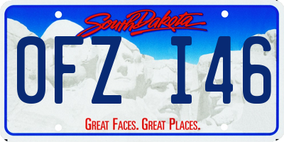 SD license plate 0FZI46
