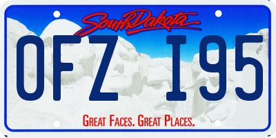 SD license plate 0FZI95