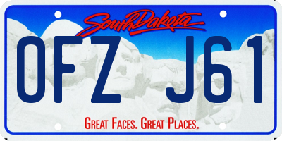 SD license plate 0FZJ61