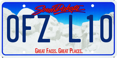 SD license plate 0FZL10