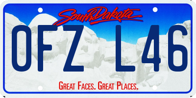 SD license plate 0FZL46
