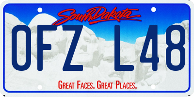 SD license plate 0FZL48