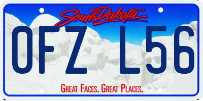 SD license plate 0FZL56