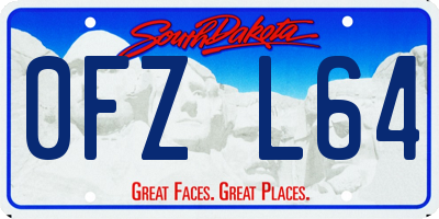 SD license plate 0FZL64