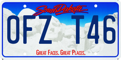 SD license plate 0FZT46
