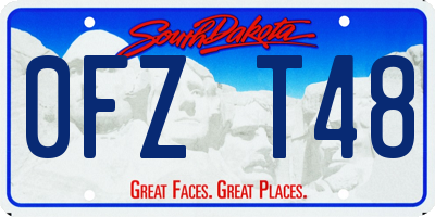 SD license plate 0FZT48